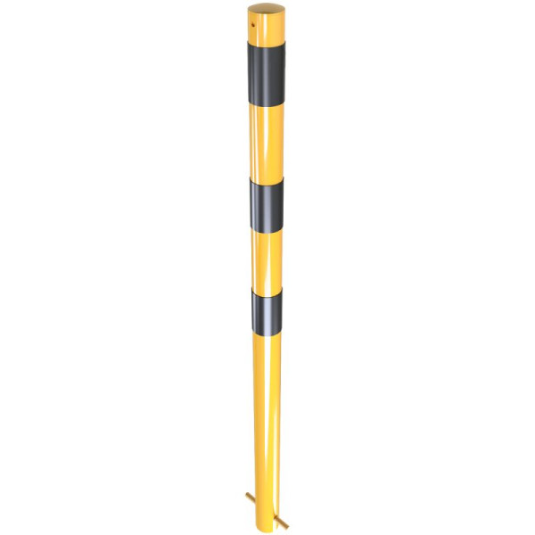 Stein HGS HGS stalen buispaal/stambeveiligingspaal, stationair, voor betonverankering met grondanker, zonder ogen, materiaal: ronde stalen buis, Ø 60 mm, 460bg