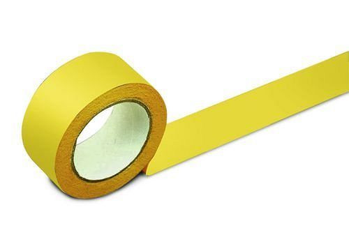 DENIOS Bodenmarkierband, 50 mm breit, gelb, VE: 2 Rollen, 137-133