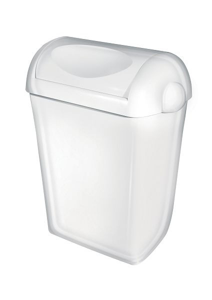 All Care PlastiQline afvalbak 23 liter Swing kunststof wit, 5657