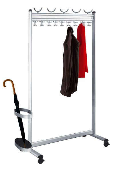 Kerkmann Multiline rijkast, B 1000 x D 400 x H 1700 mm, aluminium, 31675185
