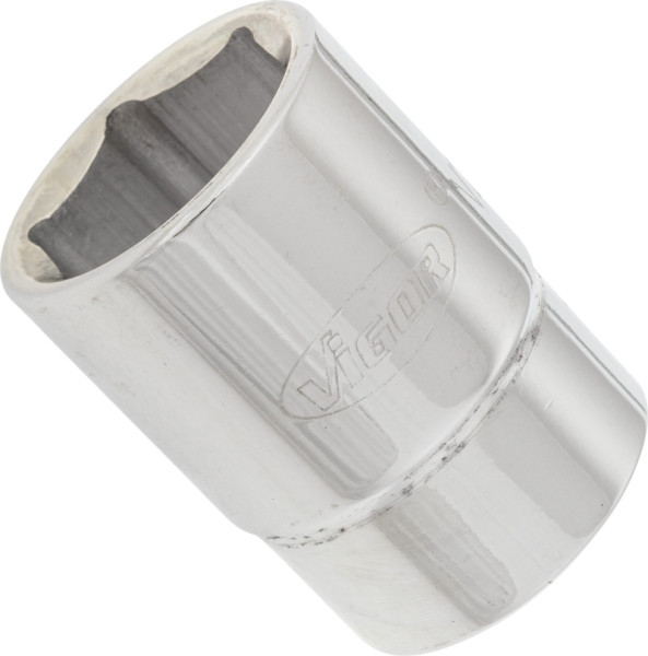 VIGOR dopsleutelinzet, hol vierkant 20 mm (3/4 inch), buitenzeskantprofiel, 27 mm, V2329N