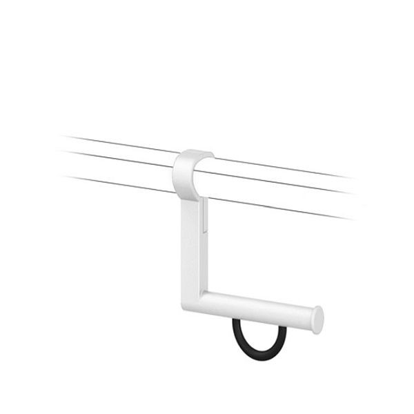 KEMMLIT Cavere papierrolhouder 120 voor hoekgreep, wit, 251.429