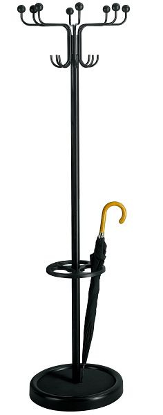 Kerkmann kapstok Rondo, Ø 520, H 1760 mm, zwart, 30608015