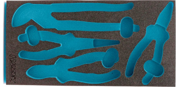 Hazet 2-componenten zachtschuiminleg, voor 163-257/4, afmetingen / lengte: 342 mm x 172 mm, 163-257L