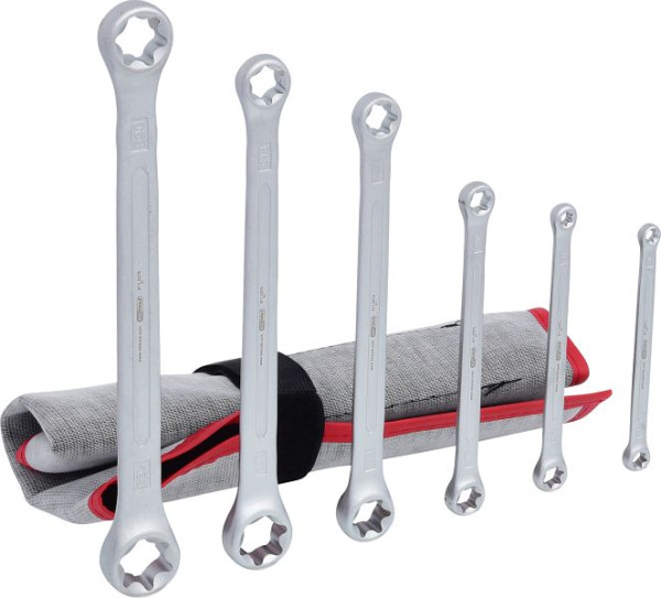 KS Tools Torx E dubbele ringsleutelset, 6-delig, 911.0370