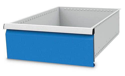 Bedrunka + Hirth lade, incl. Rails, R 18-24, paneelhoogte 200 mm, draagvermogen 100 kg, afmetingen in mm (BxDxH): 450 x 600 x 200, 60.50.200V10