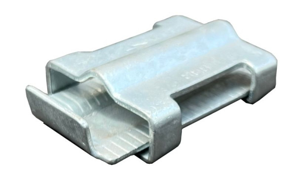 Schake-wigverbinder voor aardingsband, alleen vlak materiaal tot 50 mm breed, verzinkt, 11189-1VZ