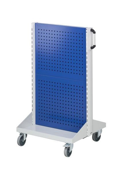 ANKE geperforeerde metalen basispanelen voor auto's; 800 x 720 x 1350 mm; RAL 7035/5010; met 4 x geperforeerde metalen panelen (2 x per zijde), 962.025