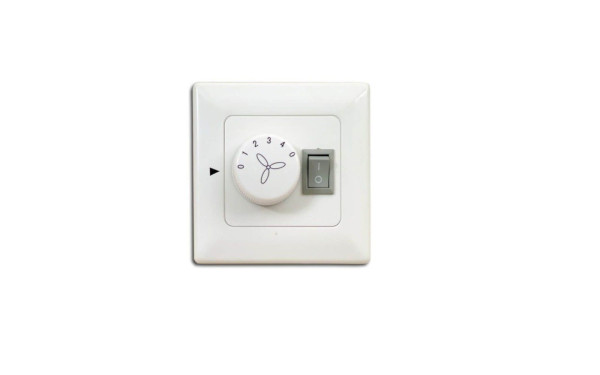 Pepeo Wandschalter / Stufenschalter für Deckenventilator mit Licht - Unterputz, 85975/85205