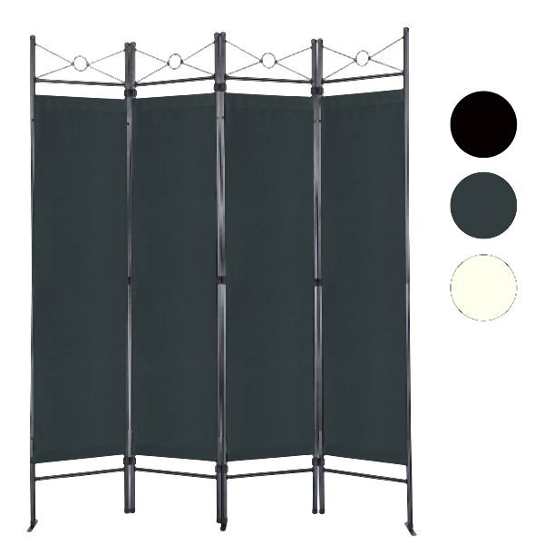 Metra Paravent anthrazit, Raumteiler, Trennwand, spanische Wand, 10368