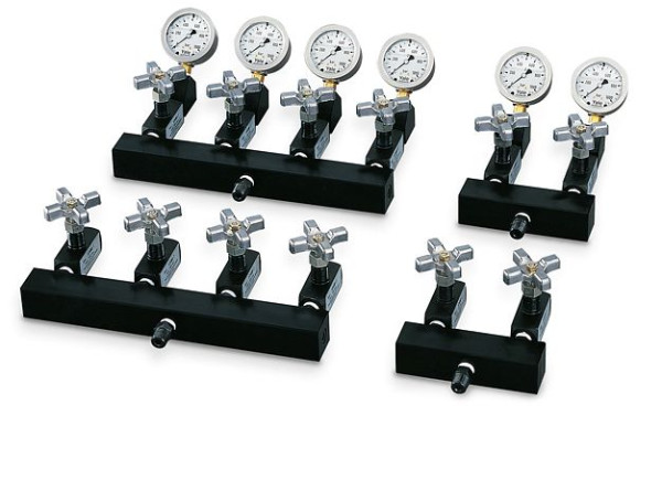 YALE MY-66-GYA 6-weg verdeler met 6 afsluiters en 6 manometers, N14101057