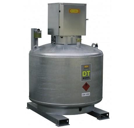 Cemo dieseltank verrijdbaar 600l, dubbelwandig verzinkt, 7750
