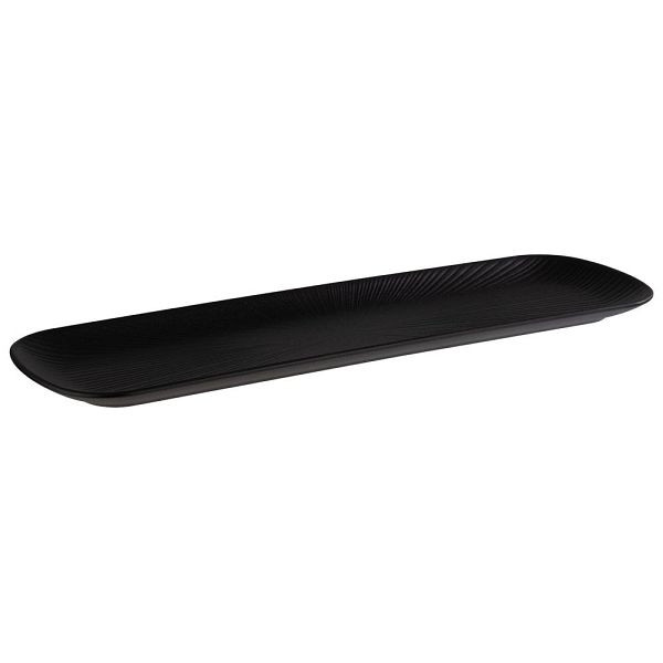 APS GN 2/4 dienblad -NERO- in zwart, 53 x 16,2 cm, hoogte: 2,5 cm, 85275