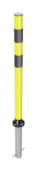 Schake terugslagpaal Ø60mm type 4260HBG - stationair - voor inzetting in beton met bodemhuls (4S470_60MH), 4260HBG