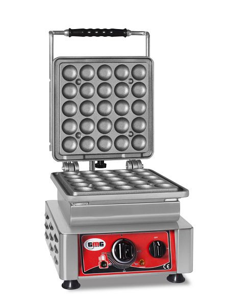 GMG wafelijzer Lokmia-L, 1x (Ø25 x 4,2cm x 1,2cm/2,4cm), verwisselbare bakplaat zeer eenvoudig te monteren, 50° tot 300°C, makkelijk schoon te maken, WE-07L