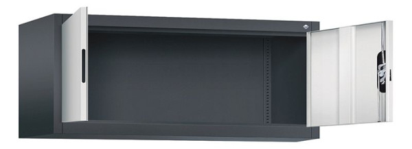 C+P bovenkast Acurado, H500xB1200xD500mm, kleur: zwartgrijs/lichtgrijs, verzonken handgreep, 9484-000 S10169