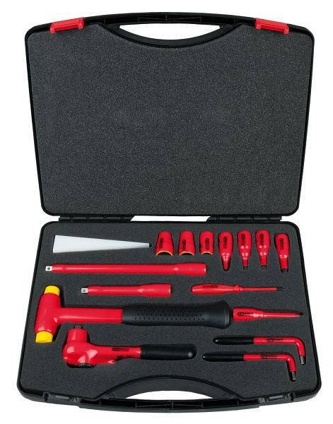 KS Tools 3/8" dopsleutelset met geïsoleerd gereedschap, 16-delig, 117.1885