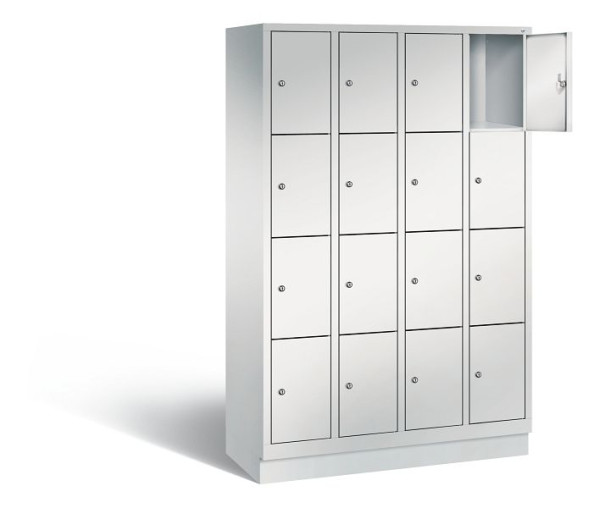 C+P lockerkast Evolo, H1800xB1190xD500mm, kleur: lichtgrijs, 48020-404 S10004