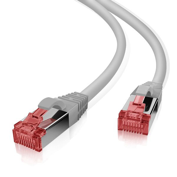 Helos patchkabel S/FTP Cat 6 grijs 20,0m, 117980