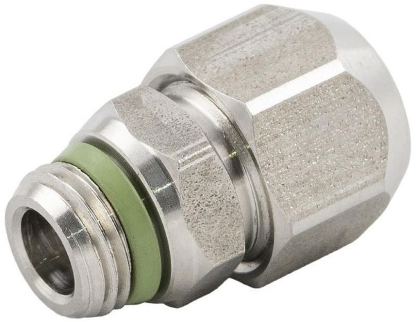timmer A-GEk-10/8-1/4-VA, rechte schroefverbinding, met wartelmoer, materiaal: RVS V4A, schroefdraad: conisch, VE: 10 stuks, 01010045