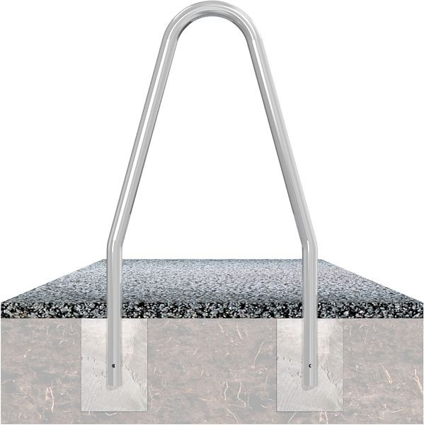 Boombeschermbeugel stalen buis Ø 48 x 2,5 mm / Ø 60 x 2,5 mm, voor inzetting in beton, stalen buis Ø 48 x 2,5 mm, gecoat, 443_00B
