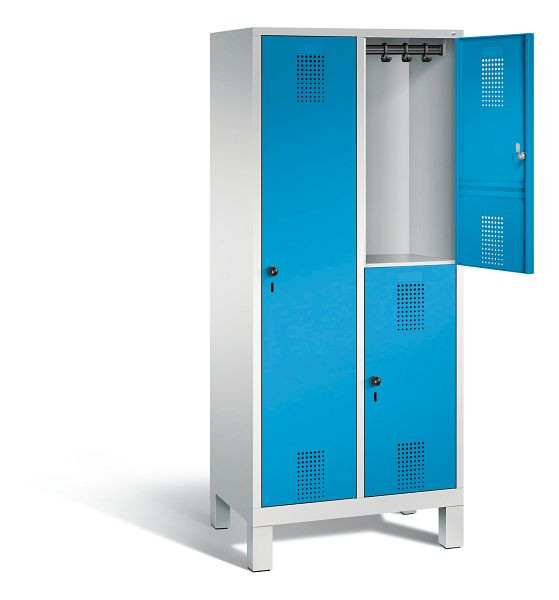 C+P cijferslot Evolo, H1850xW810xD500mm, kleur: lichtgrijs/lichtblauw, 48610-22 S10026