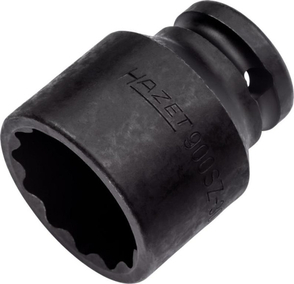 Hazet impact, machine schroevendraaierdop, dubbele zeskant, hol vierkant 12,5 mm, 30 mm, 900SZ-30