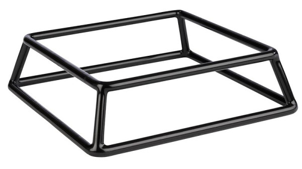 APS buffetstandaard -MULTI-, 18 x 18 cm, hoogte: 5 cm, metaal, zwart gecoat, voorzien van antislip rubberen coating, 33249