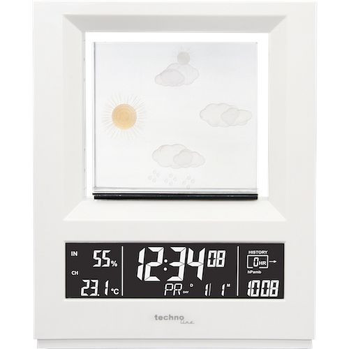 Technoline weerstation, radioklok DCF-77 met handmatige instelmogelijkheid, afmetingen: 161 x 203 x 35 mm, WS 6620