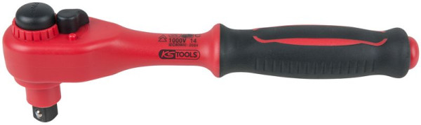 KS Tools 3/8" geïsoleerde omschakelratel, 72 tanden, 118.3800