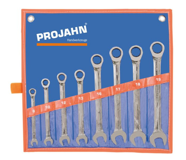 Projahn GearTech sleutelset, rolkoffer 8 stuks, 3499