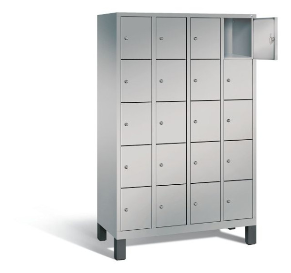 C+P lockerkast Evolo, H1850xB1190xD500mm, kleur: wit aluminium, 48010-405 S10003