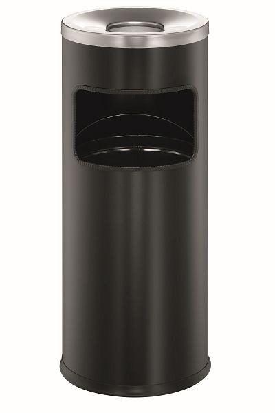 DURABLE prullenbakkluis met ronde asbak, zwart, 333201