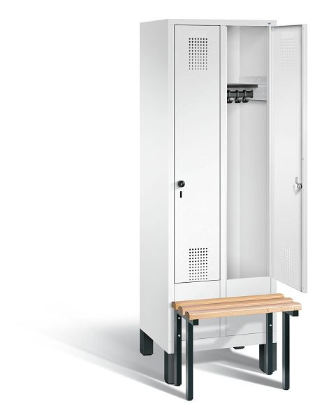 C+P Evolo locker, H1850xB610xD815mm, kleur: verkeerswit, 48030-20 S10137