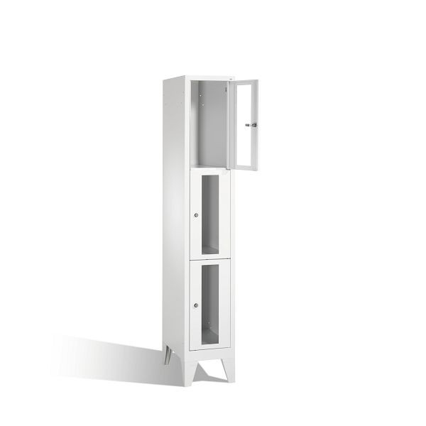 C+P lockerkast Classic, H1850xB320xD500mm, kleur: lichtgrijs, 8010A103 S10000