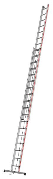 HYMER-kabelladder, tweedelig, 2x18 sporten, lengte ingeschoven 5,23 m / uitgeschoven 9,14 m, 405136