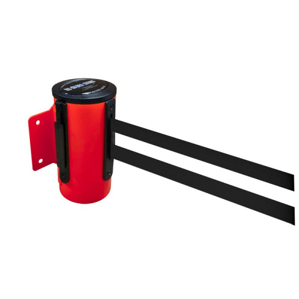 Stein HGS HGS wandriemcassette -P-Line Future-, rood, zwart/wit/zwart horizontaal (gestreept), met magnetisch riemeindstuk, 12850d-0404