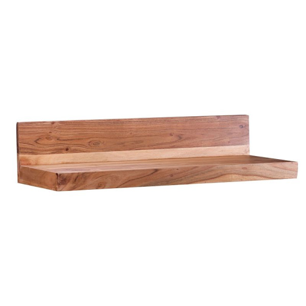 Wohnling wandplank MUMBAI massief acaciahout 80 cm, landhuisstijl, echt hout, natuurlijk product, WL1.575