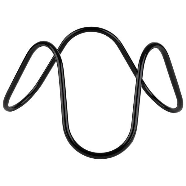 APS buffetstandaard -WAVE- Ø 24 cm, hoogte: 13 cm metaal, PVC, zwart, 33307