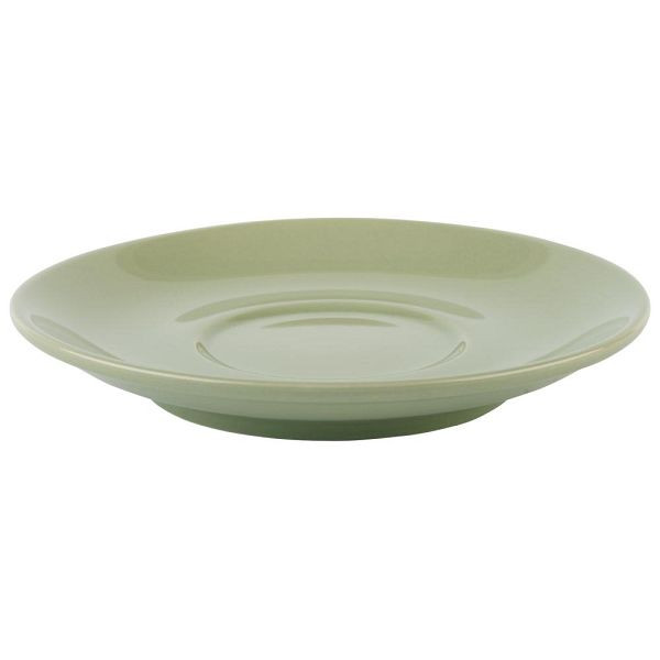 APS cappuccinoschotels in groen Ø 15,5 cm, hoogte: 2,5 cm, verpakking van 6, 16016