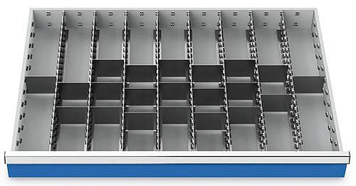 Bedrunka + Hirth lade-inzet T736 R 36-24, voor paneelhoogte 75 mm, 8 x MF 600 mm, 21 x TW 100 mm, 161BLH75
