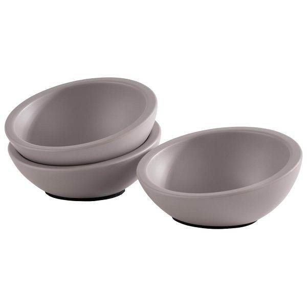 APS schalen "ELEMENT", set van 3, beton, Ø 10 cm, hoogte 4,5 cm, meubelvriendelijke bodem, 30003
