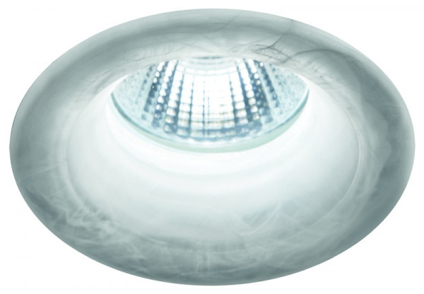 rutec Projekt HYELLE COB LED - glazen inbouwspot stijf, rond, 350mA, 8W, IP20, 2700K, CRI80 - marmer, PEG851UWWOK