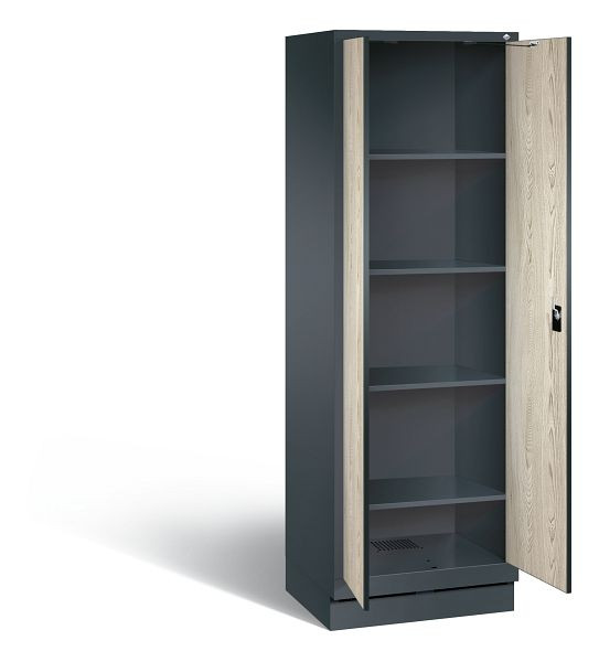 C+P washok Evolo, H1800xB610xD500mm, kleur: antracietgrijs / Sen ash decor, 48222-20B S10150