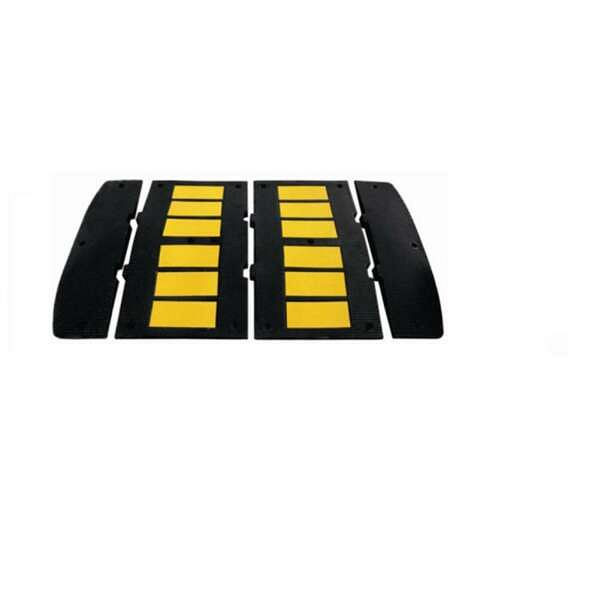 Schakedorpel, startstuk met pin, materiaal: rubber, afmetingen: 900 x 250 x 50 mm, 3393-90A