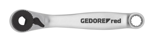 GEDORE rode bitratel 1/4" omschakelbaar, met aandrijfadapter, 3300161