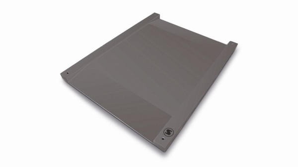 Soehnle doorrijweegschaal gekalibreerd, Terminal 3010, dubbel bereik, maximale belasting: 150/300 kg, cijferindeling: 50/100 g, 850x850mm, roestvrij staal, 7764.30.001/5710.00.006