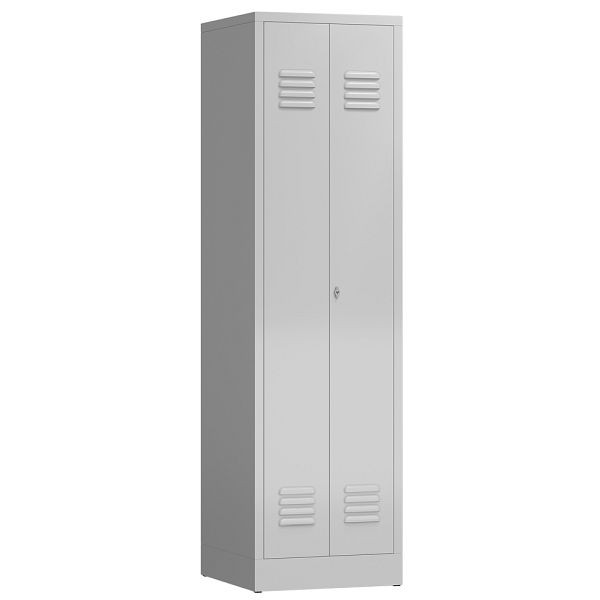 Lüllmann ClassiX multifunctionele locker, 2 compartimenten, 1800 x 500 x 500 mm, lichtgrijs, X-510700
