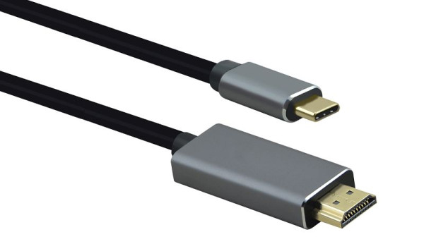 Helos aansluitkabel, USB 3.1 Type-C™/HDMI-stekker, PREMIUM, 1,8m, zwart, 288366