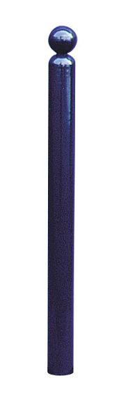 Schake-barrièrestijlpaal serie 478B Ø 76 mm, stationair, voor betonverankering met grondanker, totale lengte ca. 1300 mm, zonder slot, zonder oog, 478B